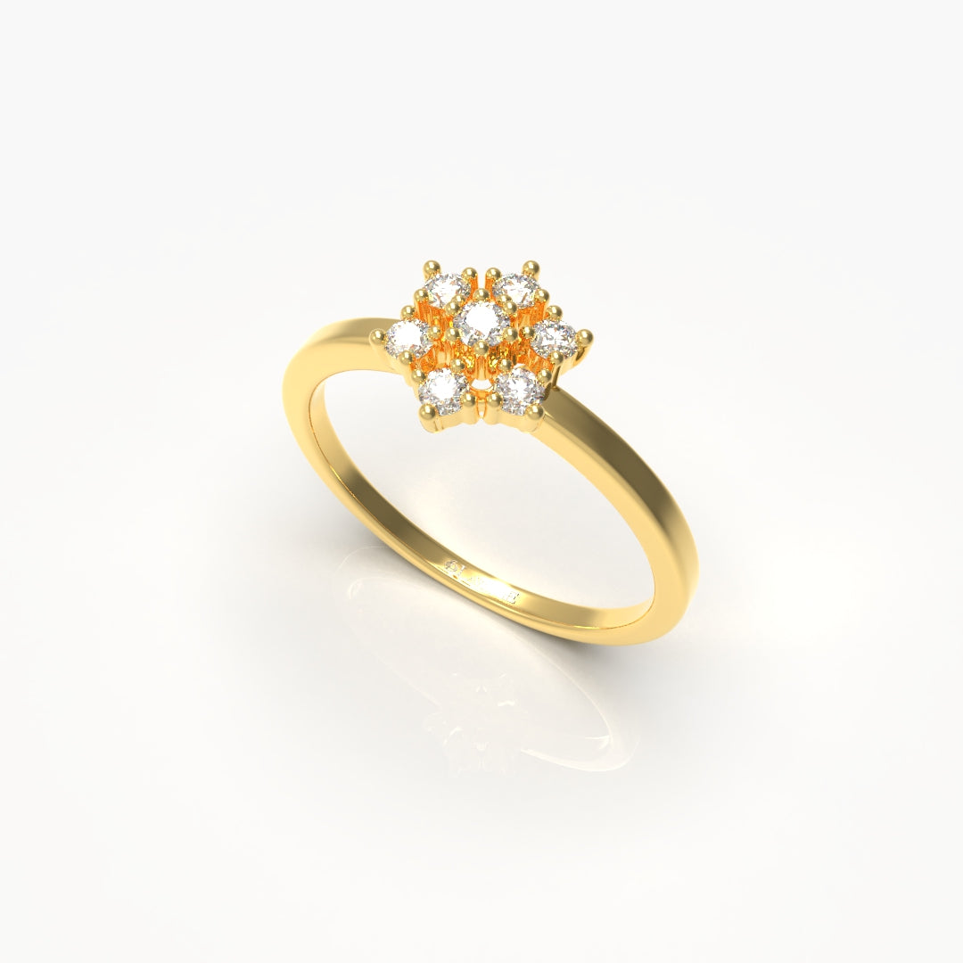 Flower Diamond Ring