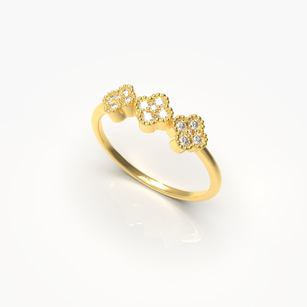 Flower Diamond Ring