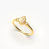 Pear Shaped Cluster of Smaller Diamonds Ring