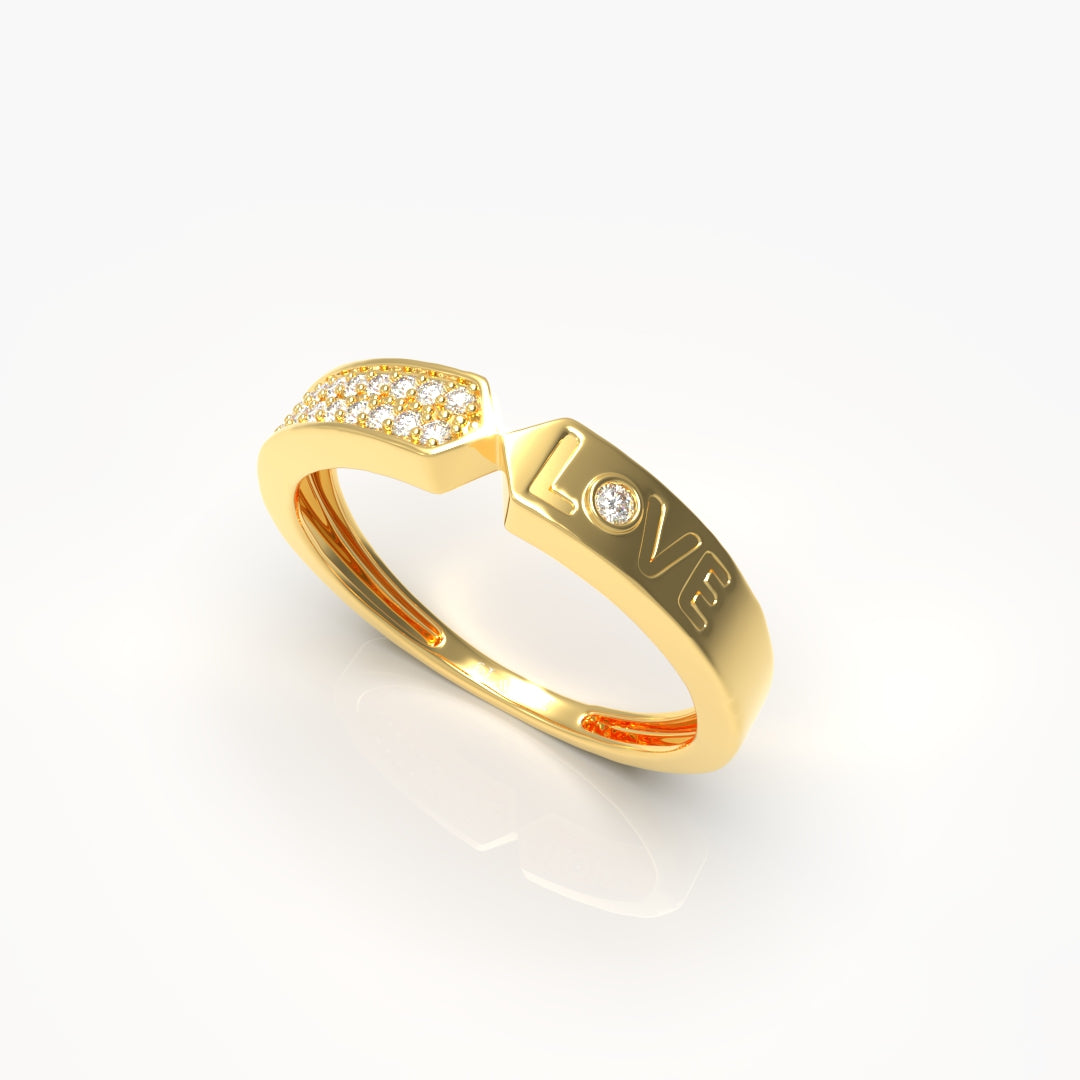 Diamond Love Ring