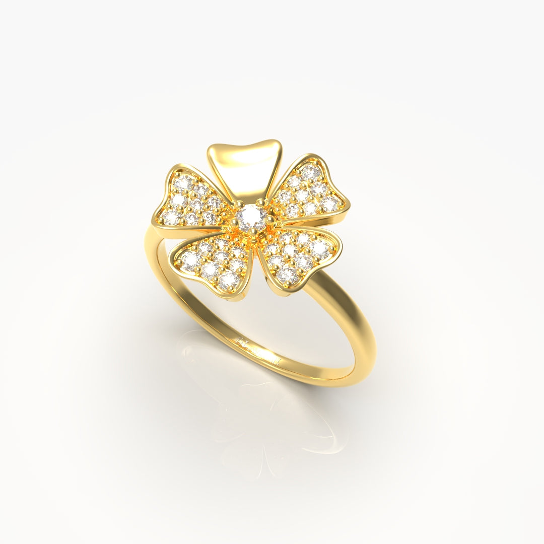 Flower Diamond Ring