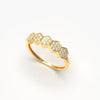 Honeycomb Diamond Ring