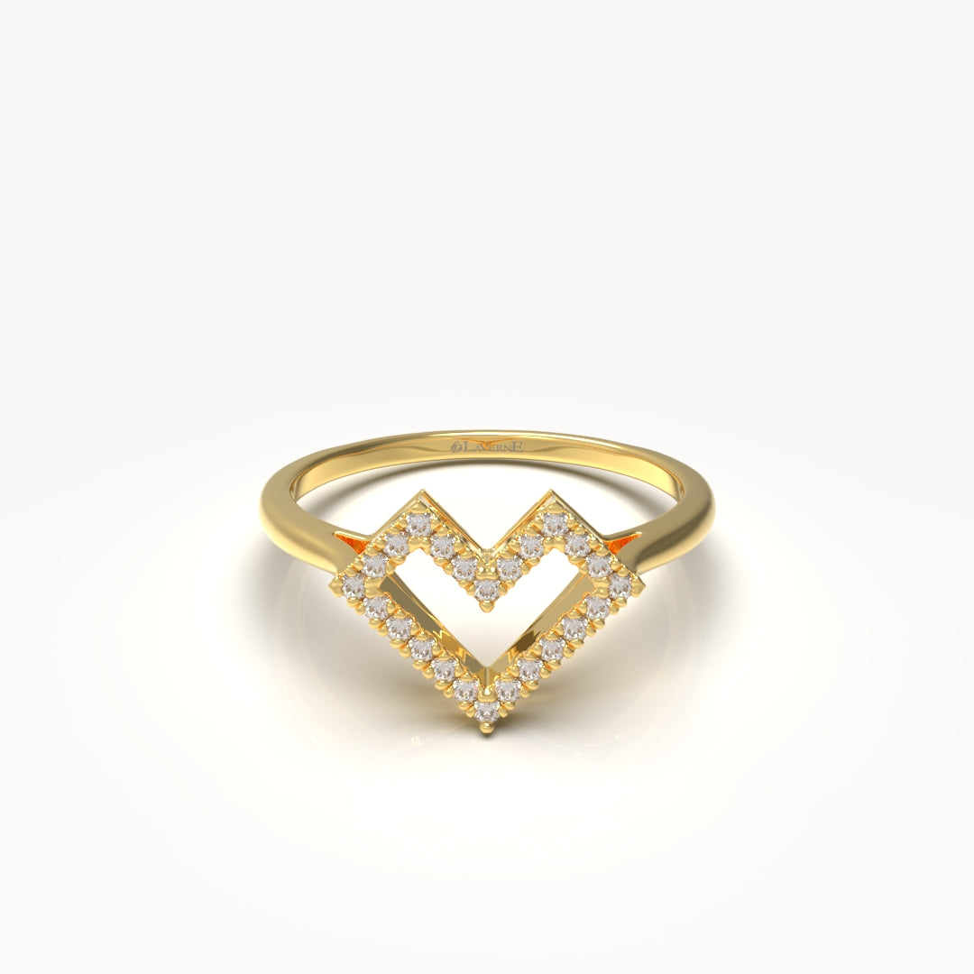 Heart Diamond Ring