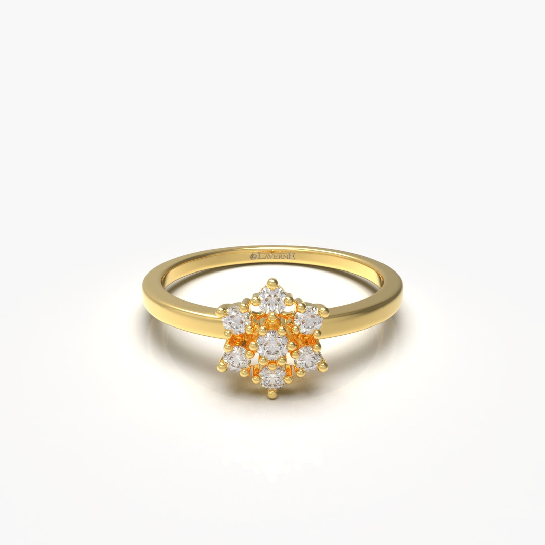 Flower Diamond Ring