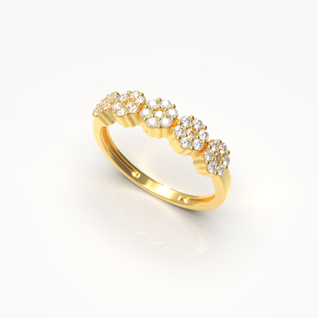 Flower Diamond Ring