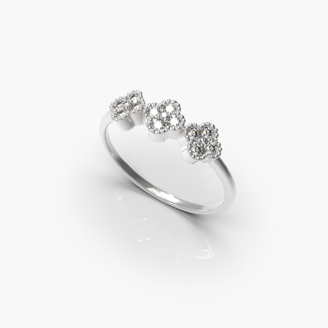Flower Diamond Ring