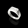 Men Silver Lab Grown Diamond Ring