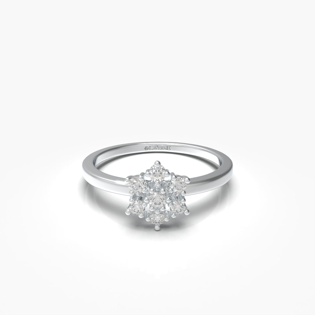 Flower Diamond Ring