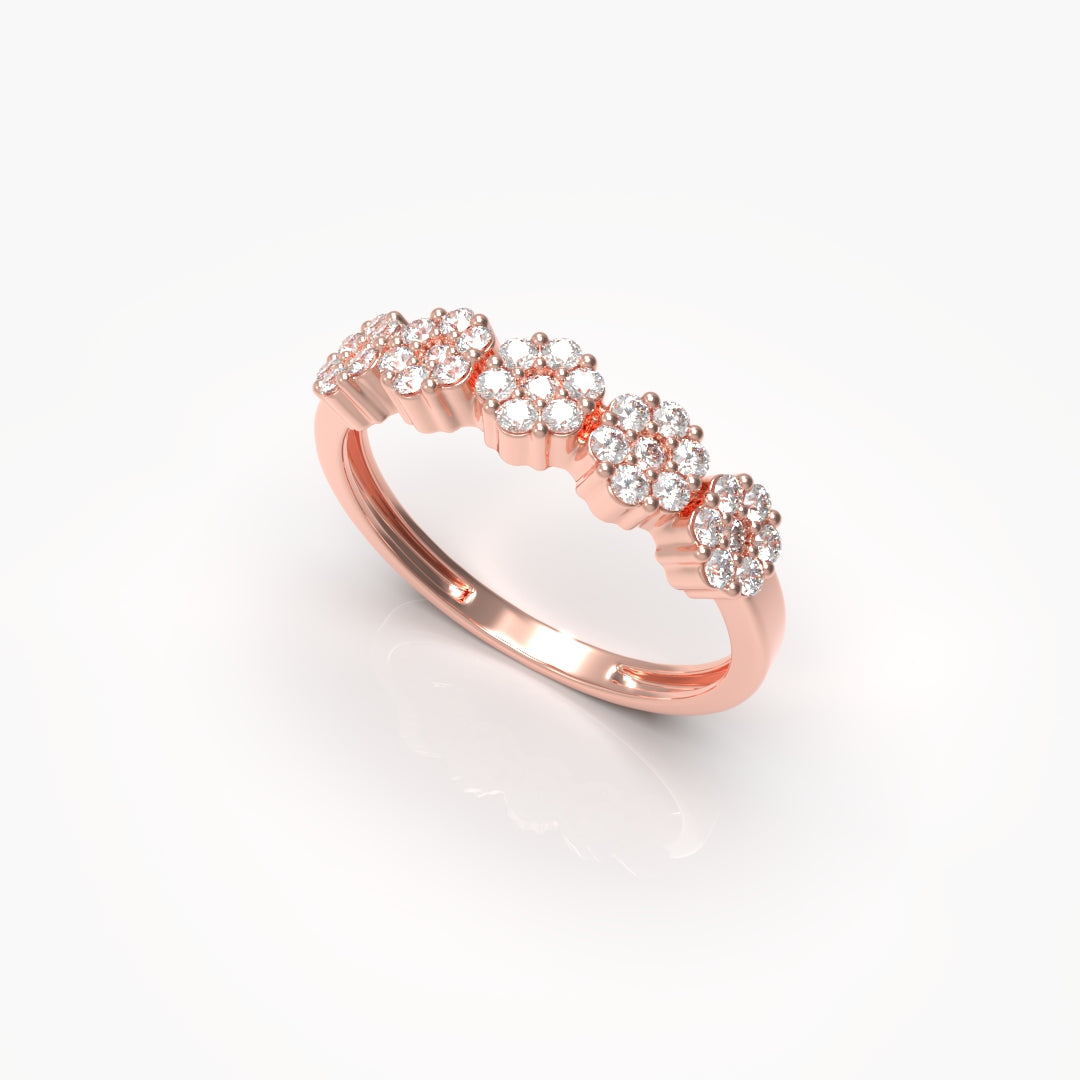 Flower Diamond Ring