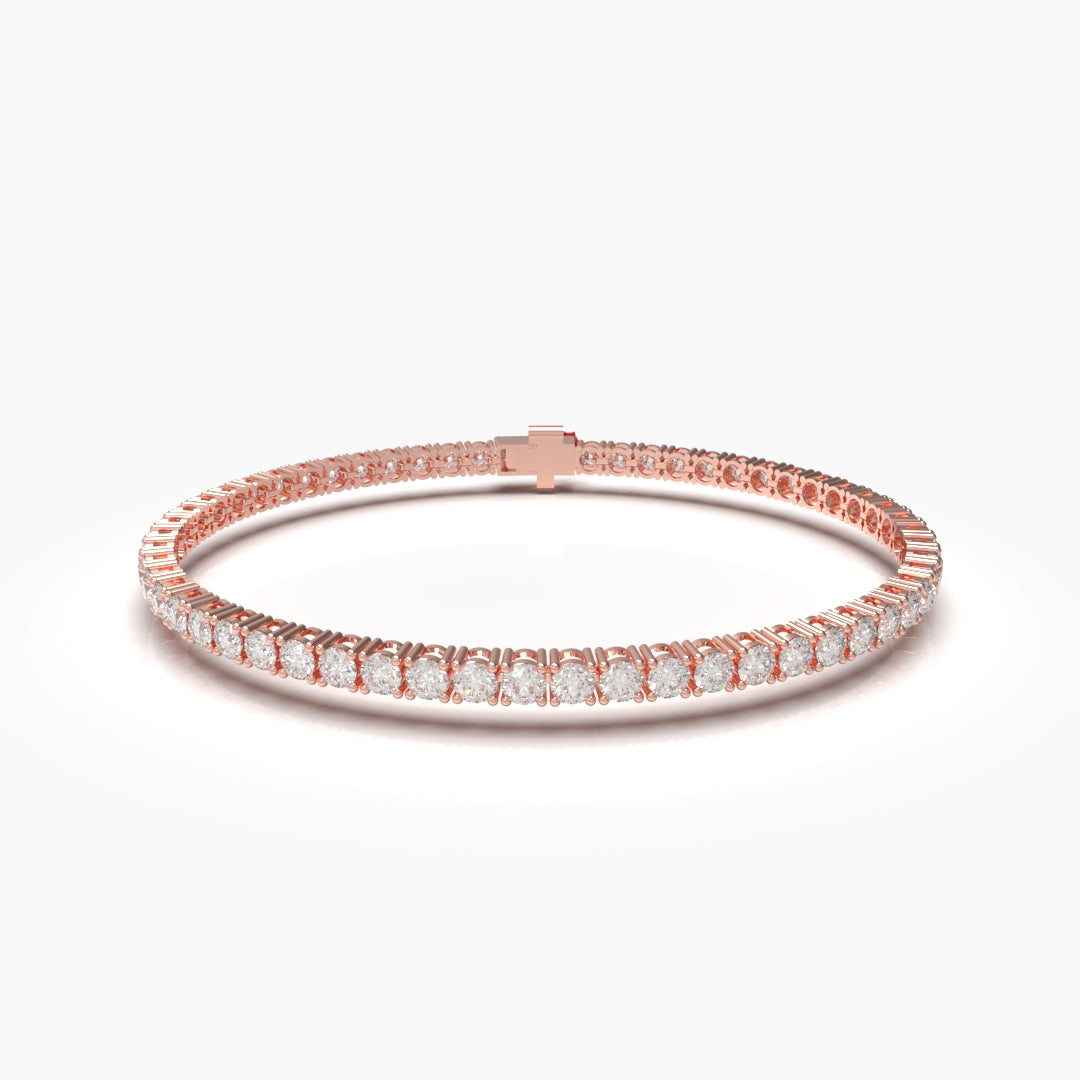 Gold tennis bracelet with lab grown diamonds from the tennis collection