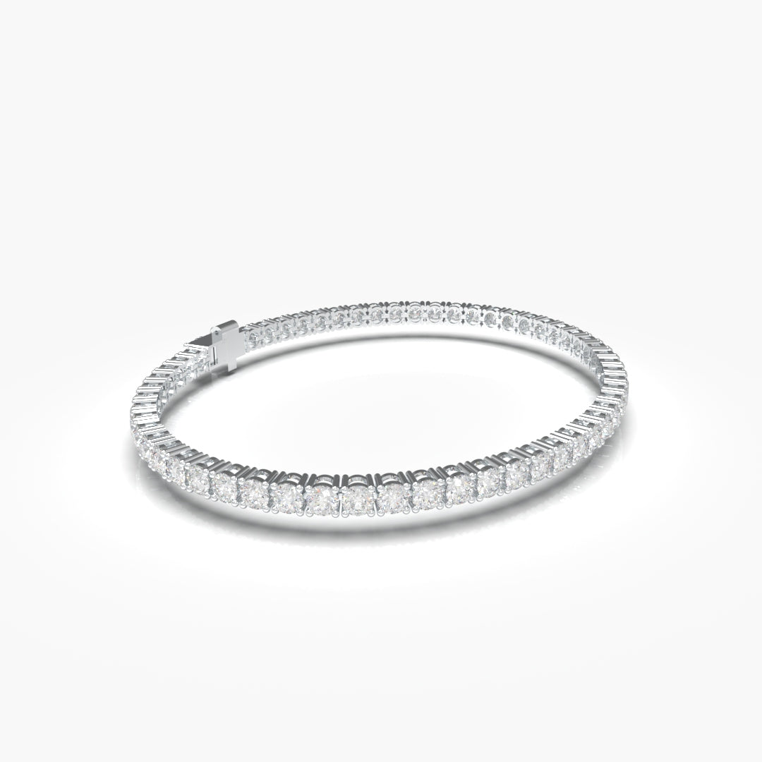 Gold tennis bracelet with lab grown diamonds from the tennis collection