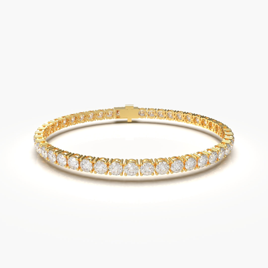 Lab grown diamonds from the tennis Bracelet