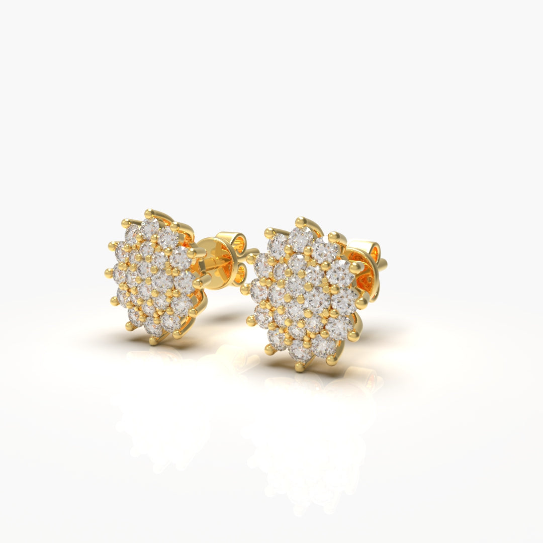 Flower Diamond Earring