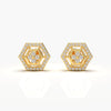 Diamond Hexagon Earrings
