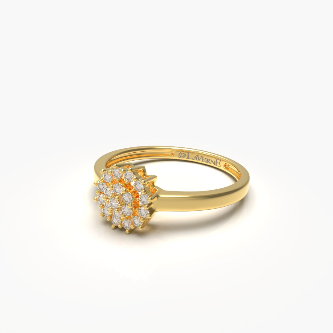 Sunrise Gold Diamond Ring