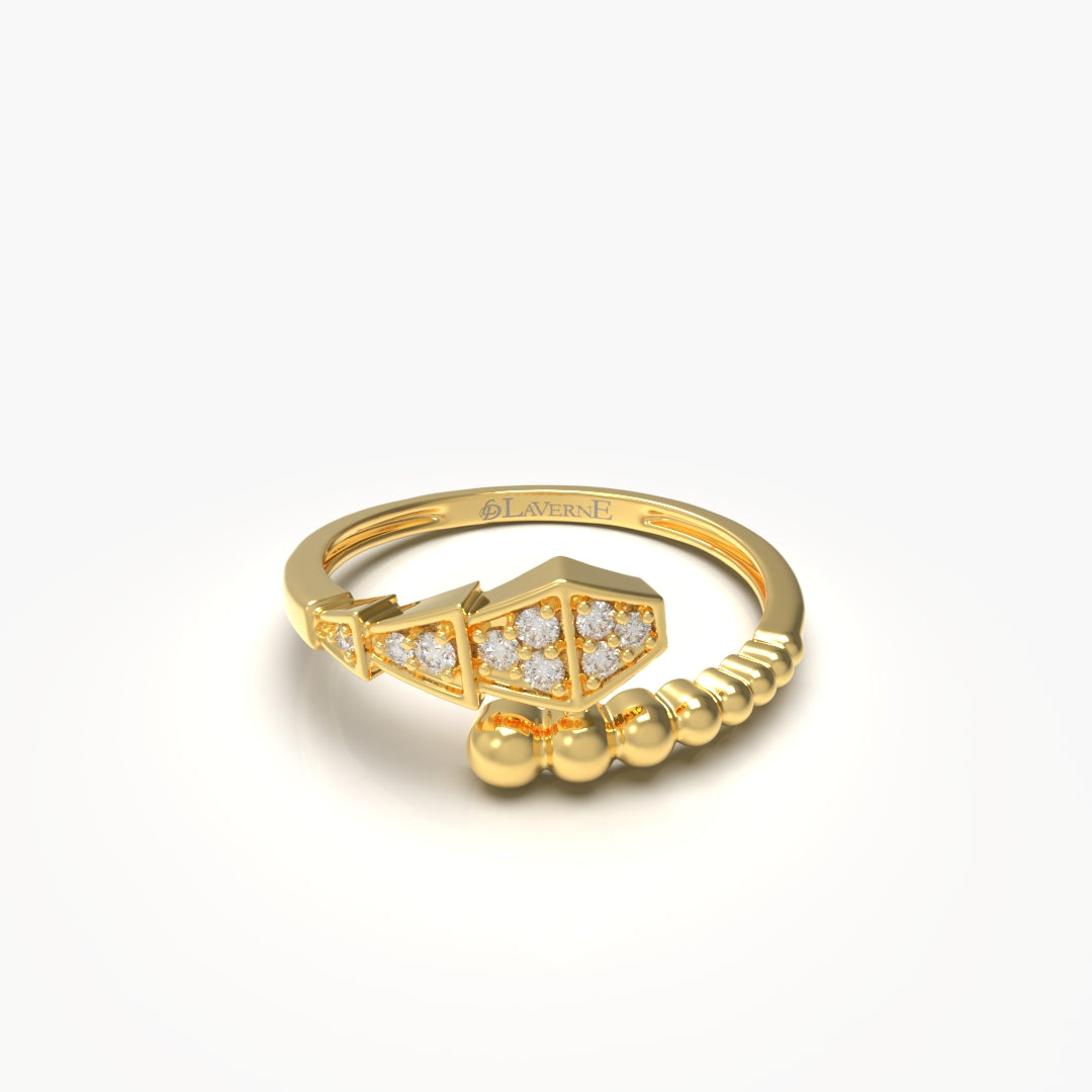 Diamond Snake Ring