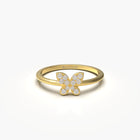 Butterfly Diamond Ring