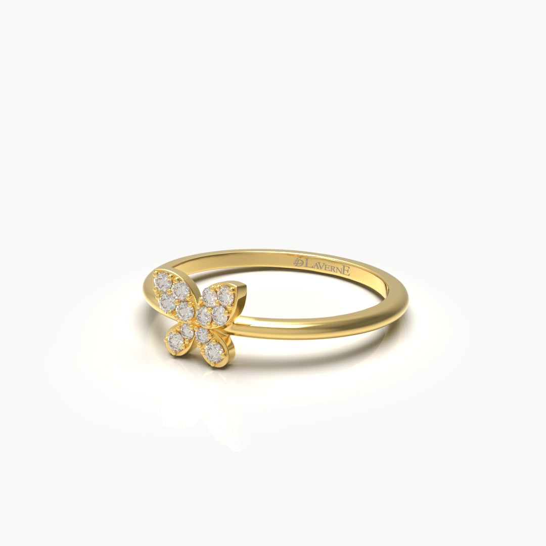 Butterfly Diamond Ring