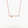 Diamond Bar Necklace
