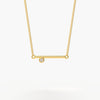 Diamond Bar Necklace