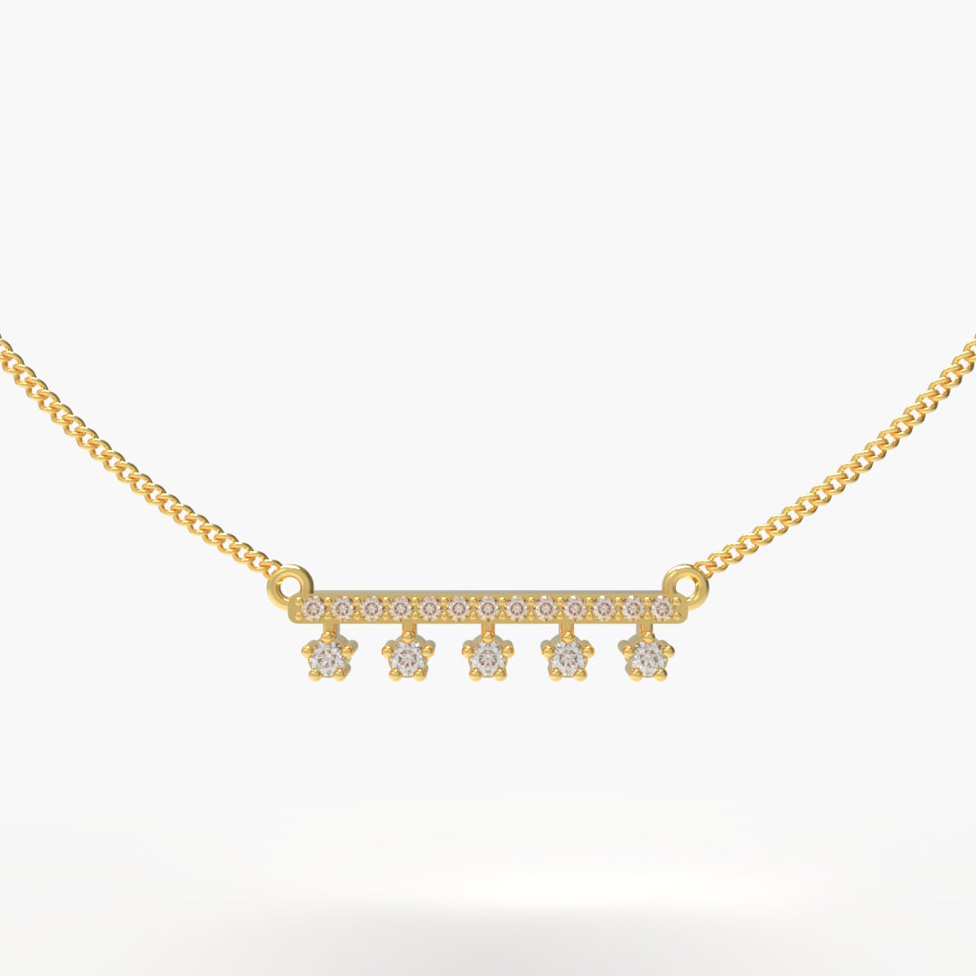 Star and Bar Style Necklace