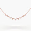Curved Round Diamond Necklace