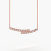 Pave Bar Diamond Necklace