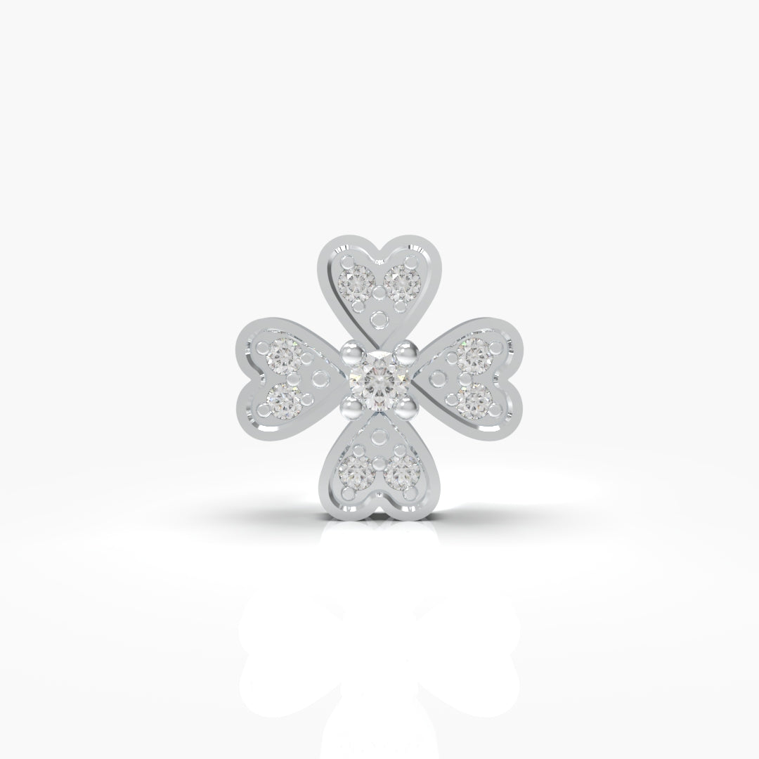 Flower Diamond Nose-Pin