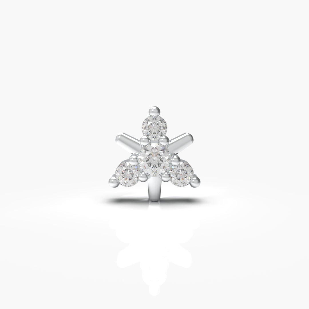 Natural Diamond Nose-Pin