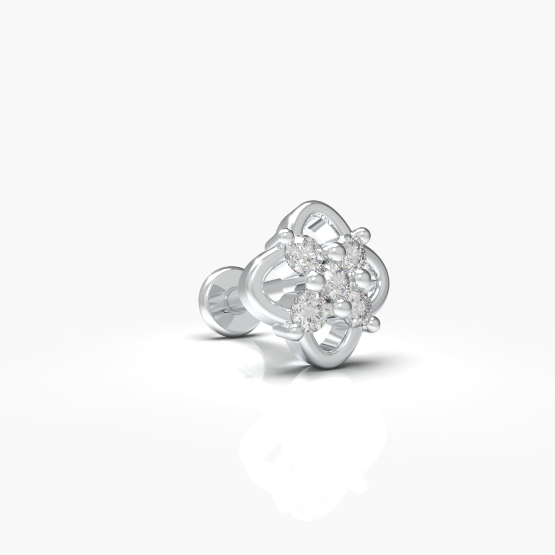 Natural Diamond Nose-Pin