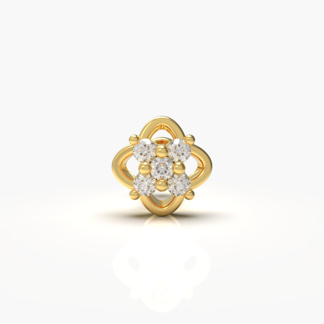 Natural Diamond Nose-Pin