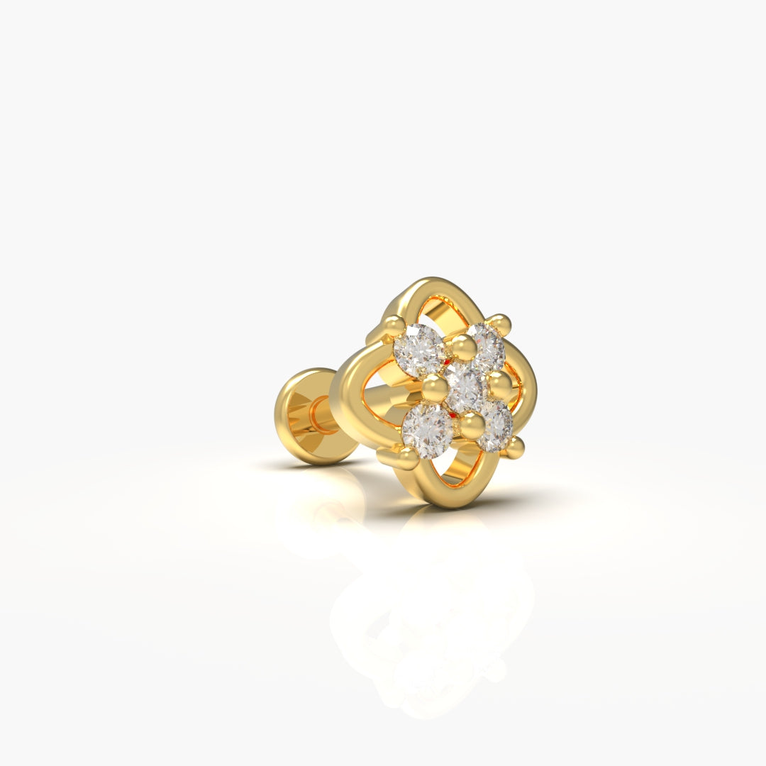 Natural Diamond Nose-Pin