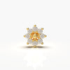 Flower Diamond Nose-Pin