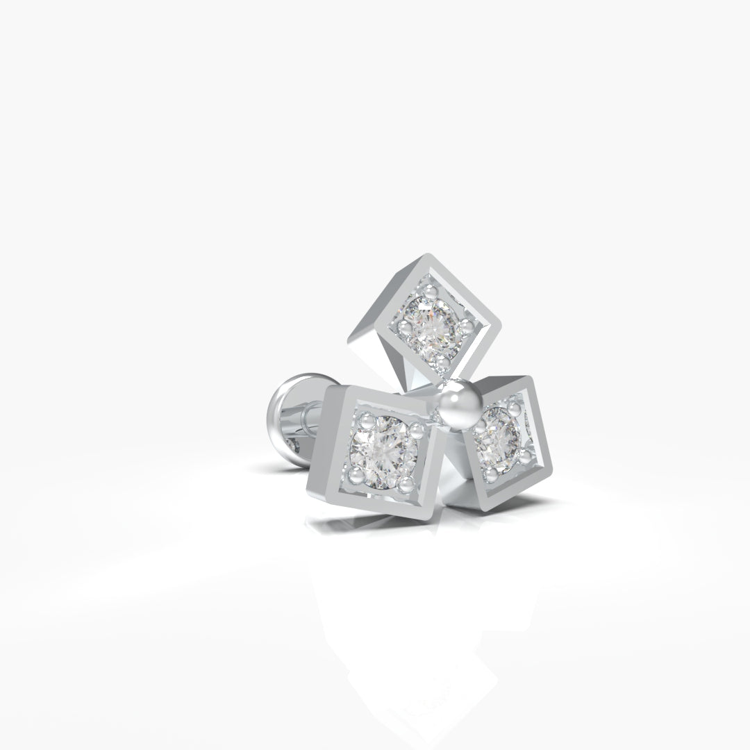 Natural Diamond Nose-Pin