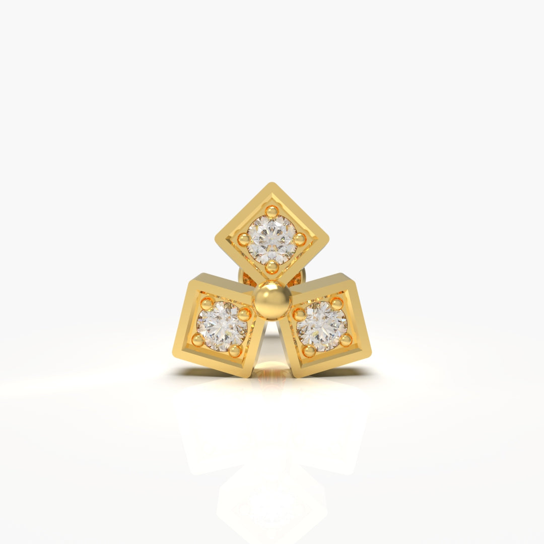 Natural Diamond Nose-Pin