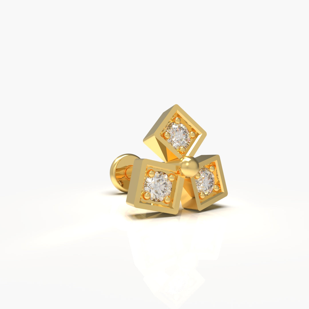 Natural Diamond Nose-Pin