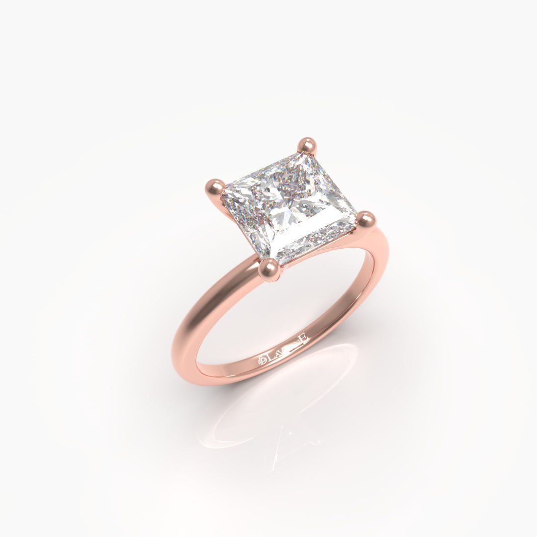 1 Carat Princess Solitaire Lab Grown Engagement Ring