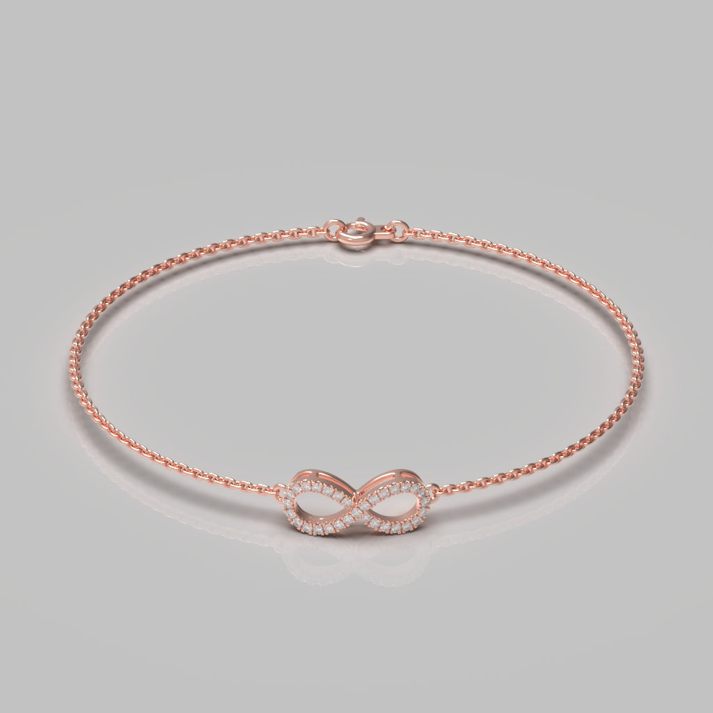 Infinite Bracelet Natural Diamond