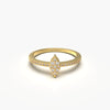Marquise Outline Pave Ring
