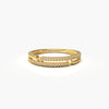 Unique Double Row Micro Pave Ring