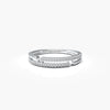 Unique Double Row Micro Pave Ring