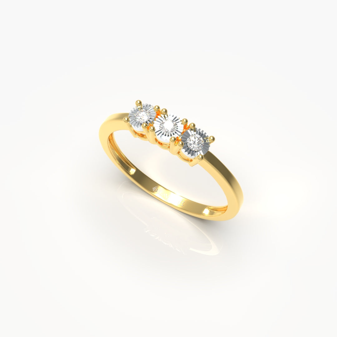 Three Stone Diamond Ring