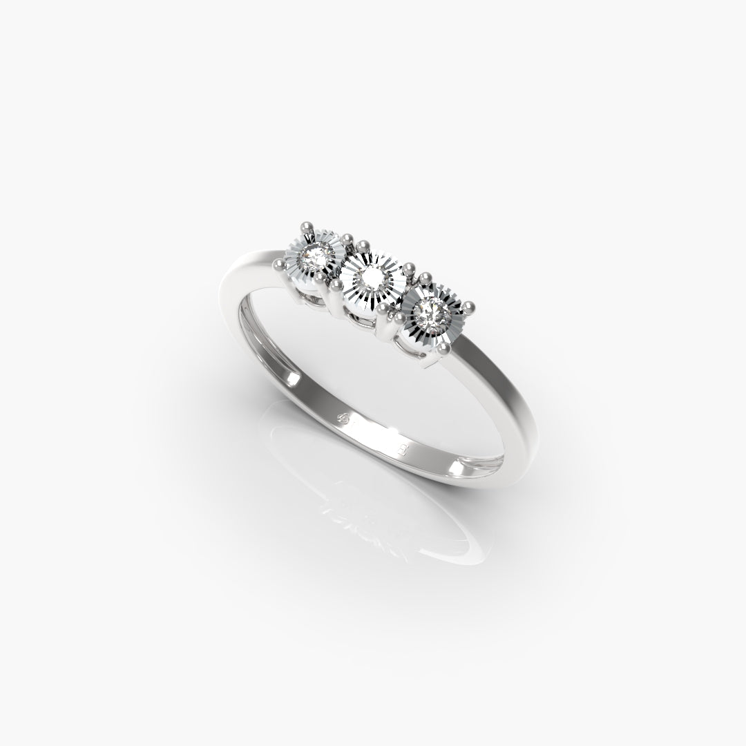 Three Stone Diamond Ring