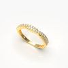 Twisted Half Eternity Wedding Band