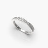 Twisted Half Eternity Wedding Band