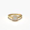 Elegant Floral Diamond Ring