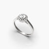 Elegant Floral Diamond Ring