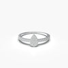 Pear Shaped Diamond Ring