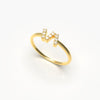 Initial Diamond Ring