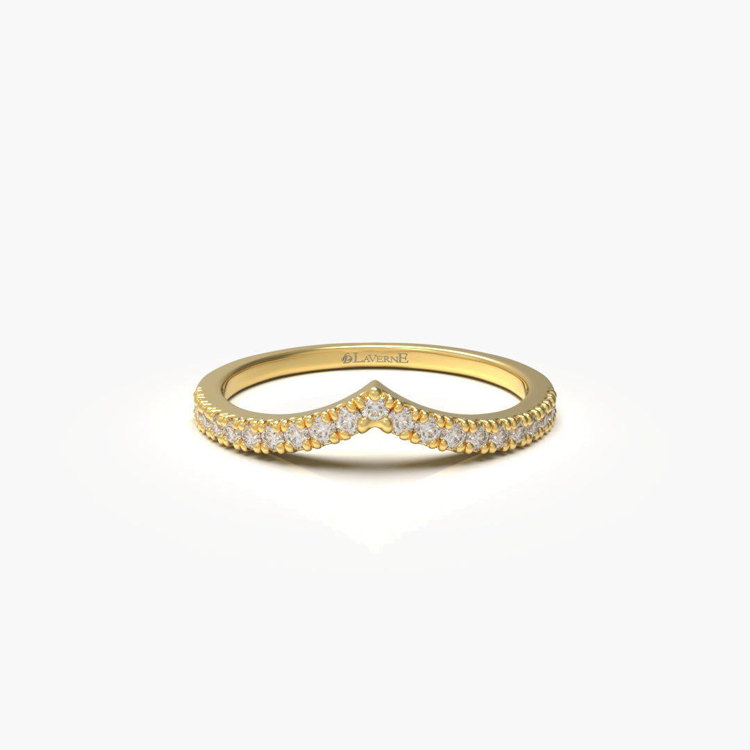 Chevron Diamond Ring